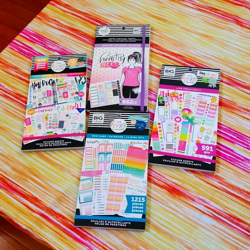 Happy Planner stickers -4 BRAND NEW